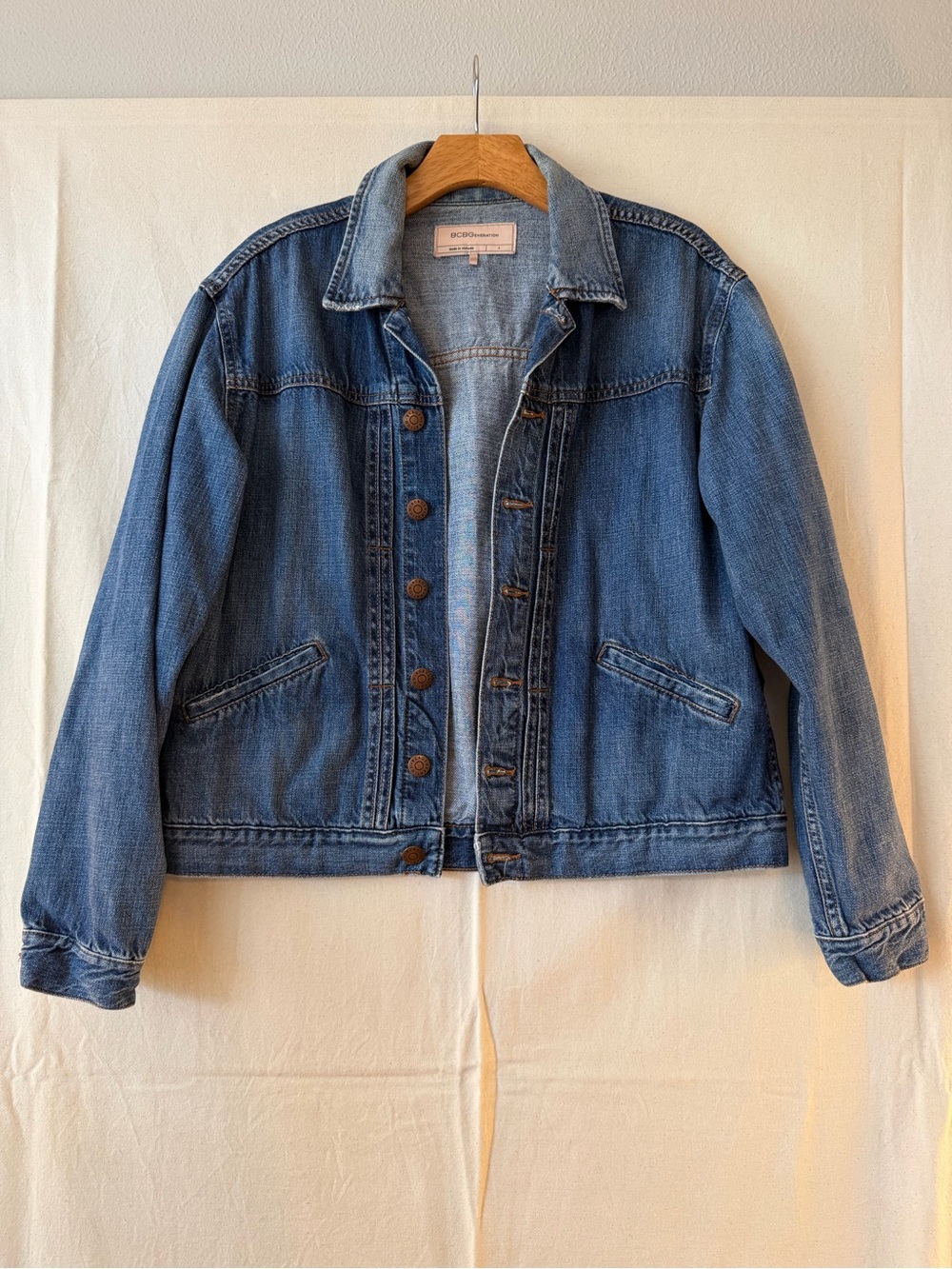 BCBGeneration Mid-Blue Denim Jacket